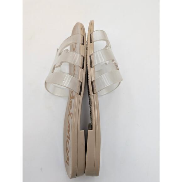 Sam Edelman Bay Jelly Summer Slide Sandal Slip-On Women's Clear Size US7 EU37.5 - Picture 6 of 12